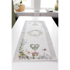 Дорожка на стол «Садові квіти»