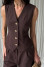 Жилетка «Шедоу» коричневого кольору