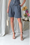 "Shadow" shorts in graphite color