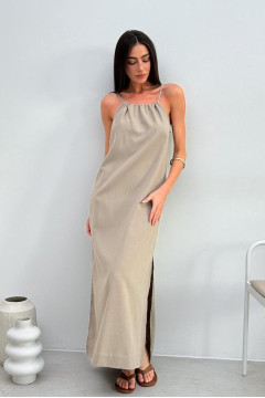 Сукня «Афіна» сіро-бежевого кольору