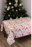 Christmas tablecloth "Santa" white