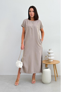Сукня «Маргарет» сіро-бежевого кольору 
