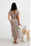 Платье «Маргарет» серо-бежевого цвета