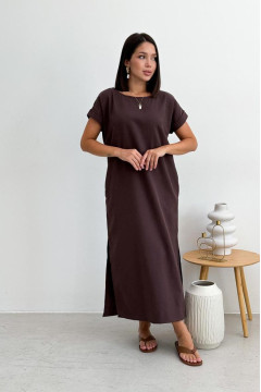 Сукня «Маргарет» шоколадного кольору