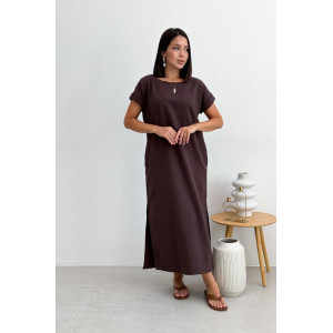 Платье «Маргарет» шоколадного цвета