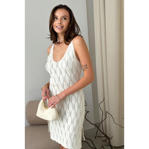 Платье "Ажур" молочного цвета