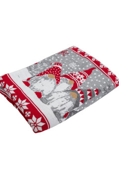 Plaid "Merry Gnomes" gray