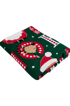 Plaid "HO-HO-HO" dark green