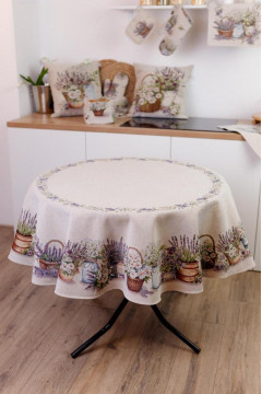 Праздничная круглая скатерть «Прованс»