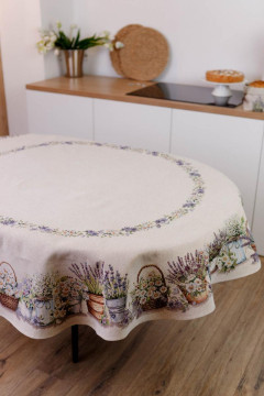 Праздничная овальная скатерть «Прованс»