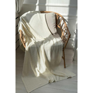 Плед «Конрад» молочного цвета