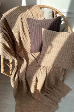 Плед «Конрад» бежевого кольору