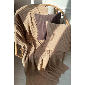 Плед «Конрад» бежевого цвета