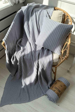 Плед «Конрад» сірого кольору