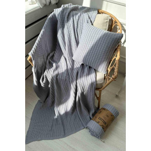 Плед «Конрад» серого цвета