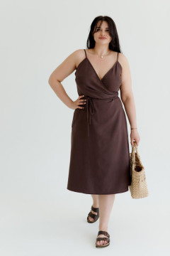 Платье «Мадлен» шоколадного цвета