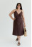 Платье «Мадлен» шоколадного цвета