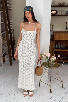 Платье «Нонна» молочного цвета