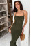 Olive-colored dress "Nonna"