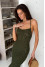 Olive-colored dress "Nonna"