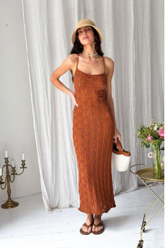 Сукня «Нонна» бурштинового кольору
