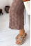 "Nonna" dress in taupe color