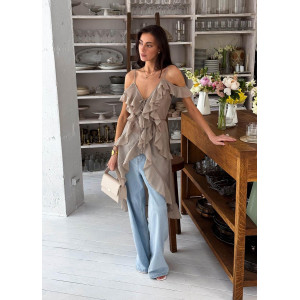 Блуза «Романс» бежевого цвета