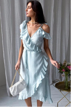 Платье «Луна» небесного цвета