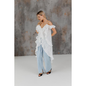 Блуза «Романс» молочного цвета