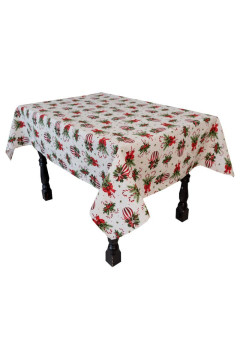 Новогодняя скатерть «Смугасті кульки»