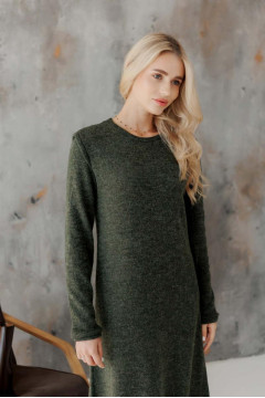 Nicole Midi Dress in Dark Green
