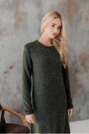 Платье «Ніколь-міді» темно-зеленого цвета