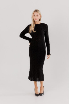 Сукня «Соломія» чорного кольору