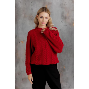 Джемпер «Фіона» червоного кольору