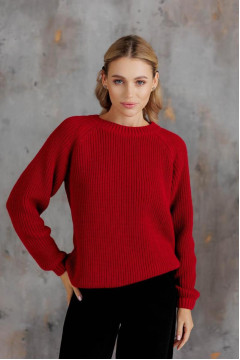 Джемпер «Джун» красного цвета