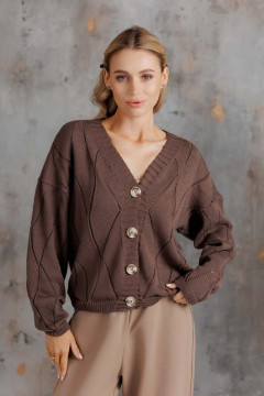 Кардиган «Грейс» шоколадного цвета
