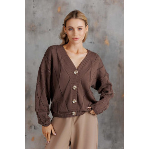 Кардиган «Грейс» шоколадного кольору