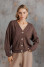 Кардиган «Грейс» шоколадного кольору