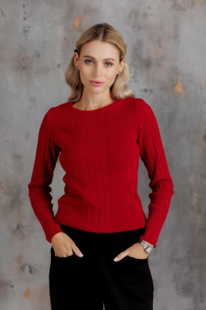 Лонгслів «Мілана» червоного кольору
