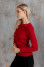 Лонгслів «Мілана» червоного кольору