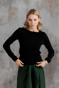 Лонгслів «Мілана» чорного кольору