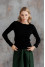 Лонгслів «Мілана» чорного кольору