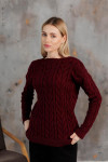 Burgundy sweater "Assol"