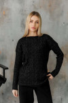 Black sweater "Assol"