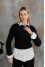 Кроп-джемпер «Асоль» черного цвета
