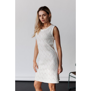 Платье «Візерунок» молочного цвета