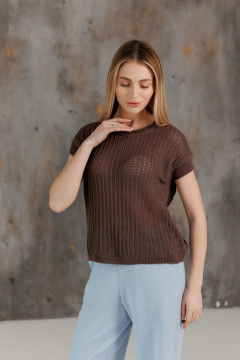Футболка «Неоніла» шоколадного кольору