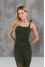 "Justina" dress in olive color