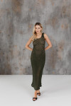 Dress "Aura" olive color