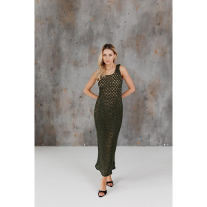 Dress "Aura" olive color